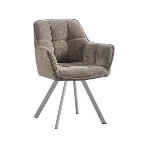LABEL51 Eetkamerstoel Riley - Taupe - Geweven