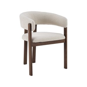 LABEL51 Eetkamerstoel Osaka - Naturel - Geweven - Walnoot Houten Frame