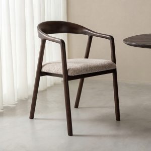 LABEL51 Eetkamerstoel Lone - Beige - Geweven