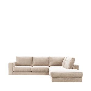 LABEL51 Hoekbank Valero - Naturel - Chenille - Rechts Voorstaand
