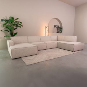 LABEL51 Bank Kay - Naturel - Boucle - Rechts Voorstaand