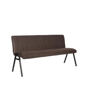 LABEL51 Eetkamerbanken Matz - Antraciet - Kunstleder - 175 cm