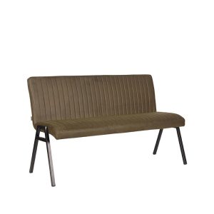 LABEL51 Eetkamerbanken Matz - Army - Kunstleder - 145 cm