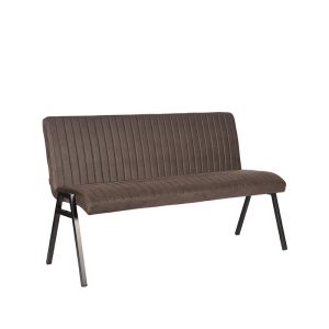 LABEL51 Eetkamerbanken Matz - Antraciet - Kunstleder - 145 cm