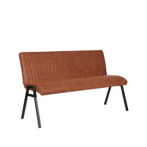 LABEL51 Eetkamerbanken Matz - Cognac - Kunstleder - 145 cm