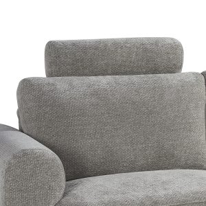 LABEL51 Sierkussen Milano - Stone - Chenille - Hoofdsteun