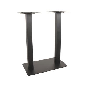 LABEL51 Bartafel Tafelpoot Dubbel - Zwart - Metaal - Dubbel - 92 cm