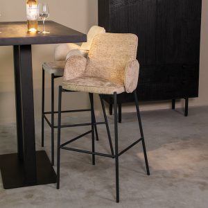 LABEL51 Barkruk Joni - Beige - - Hoog