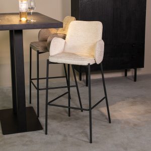 LABEL51 Barkruk Joni - Creme - - Hoog