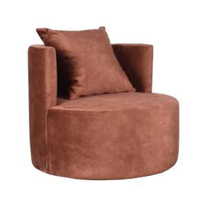 LABEL51 Fauteuil Evy - Rust - Velvet - 90 cm