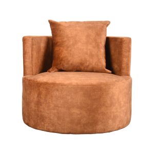 LABEL51 Fauteuil Evy - Oker - Velvet - 90 cm