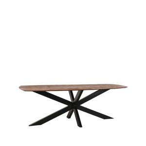LABEL51 Eetkamertafel Zane - Espresso - Mangohout - 220 cm