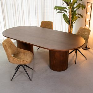 LABEL51 Eetkamertafel Oliva - Walnoot - - 240 cm