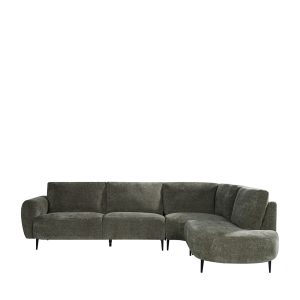 LABEL51 Hoekbank Milano - Hunter - Chenille - Hoekbank Rechts
