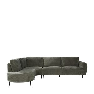 LABEL51 Hoekbank Milano - Hunter - Chenille - Hoekbank Links