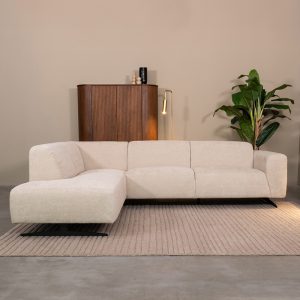 LABEL51 Hoekbank Rodano - Naturel - Chenille - Hoekbank Links