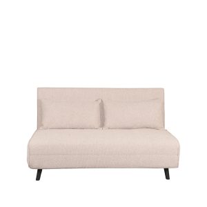 LABEL51 Slaapbank Double - Naturel - - Double | Zwarte Poot