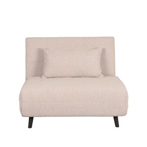 LABEL51 Slaapbank Single - Naturel - - Single | Zwarte Poot