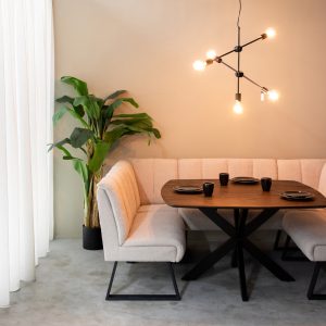 LABEL51 Eetkamerbank Modula - Naturel - - 2-Zits