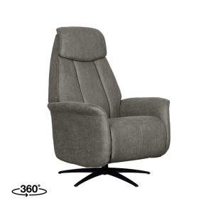 LABEL51 Fauteuil Oslo - Taupe - Kunstleder - 1-Motorig