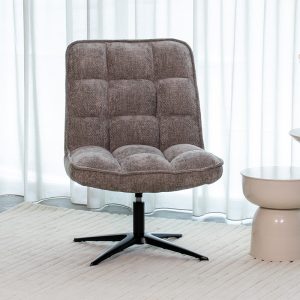 LABEL51 Fauteuil Vince - Stone - Chenille - One Size