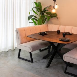 LABEL51 Eetkamertafel Blake - Espresso - - 130 cm - Rond