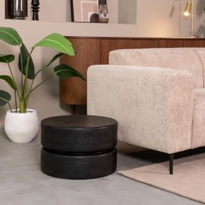 LABEL51 Salontafel Milly - Zwart - - 50 cm - Rond