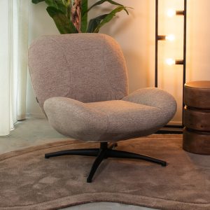 LABEL51 Fauteuil Clayton - Taupe - - One Size