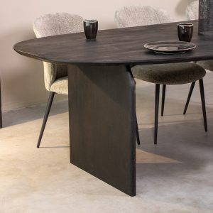 LABEL51 Eetkamertafel Cooper - Zwart - - 250 cm