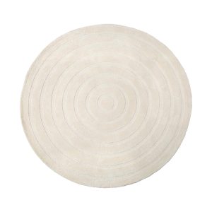 LABEL51 Vloerkleden Agra - Ivoor - Polyester - 150x150 cm - Rond