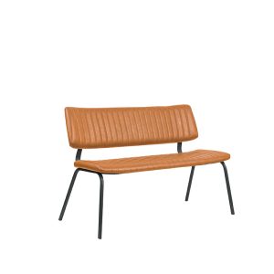 LABEL51 Eetkamerbank Gusto - Cognac - - 120 cm