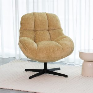 LABEL51 Fauteuil Huxley - Brass - Chenille - One Size