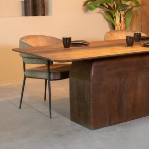 LABEL51 Eetkamertafel Owen - Espresso - - 220 cm