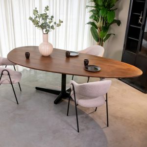 LABEL51 Eetkamertafel Rosie - Nature Smooth - Mangohout - 180 cm