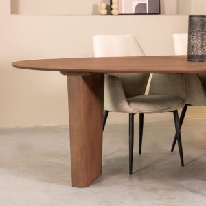 LABEL51 Eetkamertafel Wow - Nature Smooth - Mangohout - 300 cm - Organisch