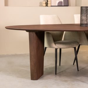 LABEL51 Eetkamertafel Wow - Espresso - Mangohout - 240 cm