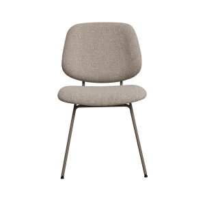 LABEL51 Eetkamerstoel Ravenna - Naturel - - Taupe Metalen Frame