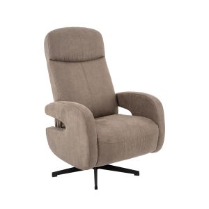 LABEL51 Fauteuil Esbjerg - Grijs - Kunstleder - Manueel Verstelbaar