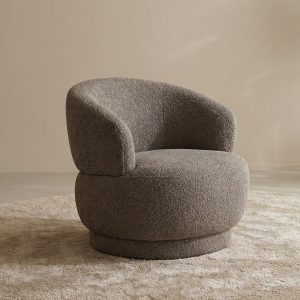 LABEL51 Fauteuil Alvito - Mushroom - Boucle - One Size