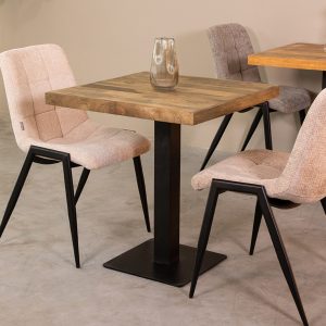 LABEL51 Eetkamertafel Tafelblad Straight Edge - Naturel - Mangohout - 70 cm Straight