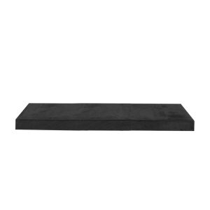 LABEL51 Eetkamertafel Tafelblad Straight Edge - Zwart - Mangohout - 120 cm Straight