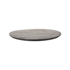 LABEL51 Eetkamertafel Tafelblad Sloppy Edge - Zwart - - 70 cm - Rond Sloppy