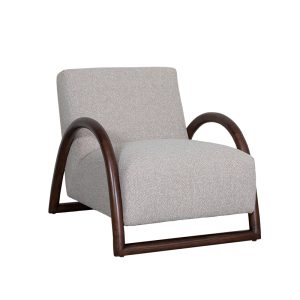LABEL51 Fauteuil Viggo - Naturel - - Walnoot Houten Frame