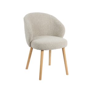 LABEL51 Eetkamerstoel Shiro - Naturel - - Naturel Houten Frame