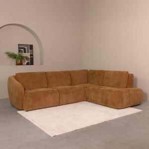 LABEL51 Hoekbank Matteo - Dark Honey - - Rechts Voorstaand