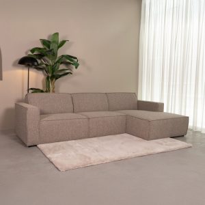 LABEL51 Hoekbank Kay - Mushroom Royal Boucle - Boucle - Loungebank Rechts