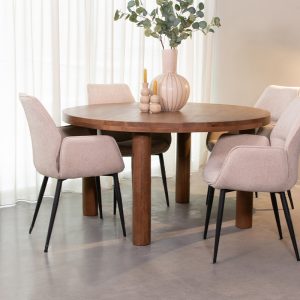 LABEL51 Eetkamertafel Elly - Nature Smooth - - 140 cm - Rond