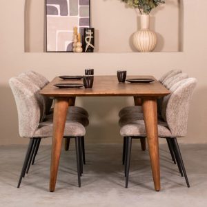 LABEL51 Eetkamertafel Fly - Nature Smooth - - 160 cm