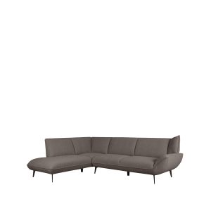 LABEL51 Hoekbank Pesaro - Bruin - Boucle - Hoekbank Links