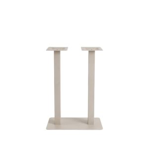 LABEL51 Eetkamertafel Tafelpoot Dubbel - Taupe - Metaal - Dubbel - 108 cm